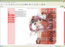 Anime Zenith Guild's first web layout - Di Gi Charat