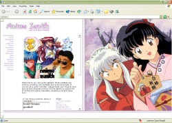 Anime Zenith Guild's third web layout - Inuyasha