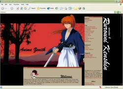 Anime Zenith Guild's fourth web layout - Rurouni Kenshin