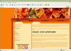 Anime Zenith Guild's sixth web layout - Orange Collage